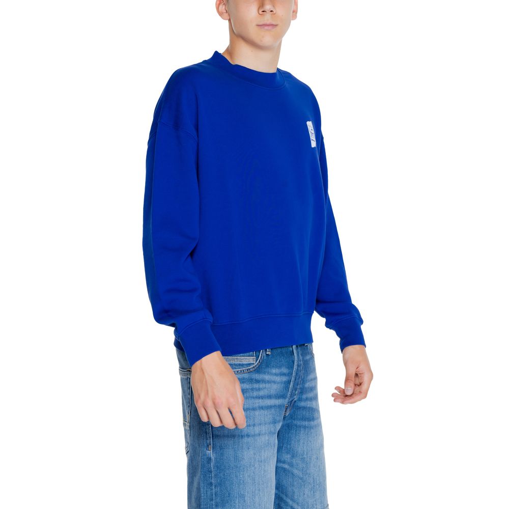 Replay Blue Cotton Sweatshirt - Luxe Nova