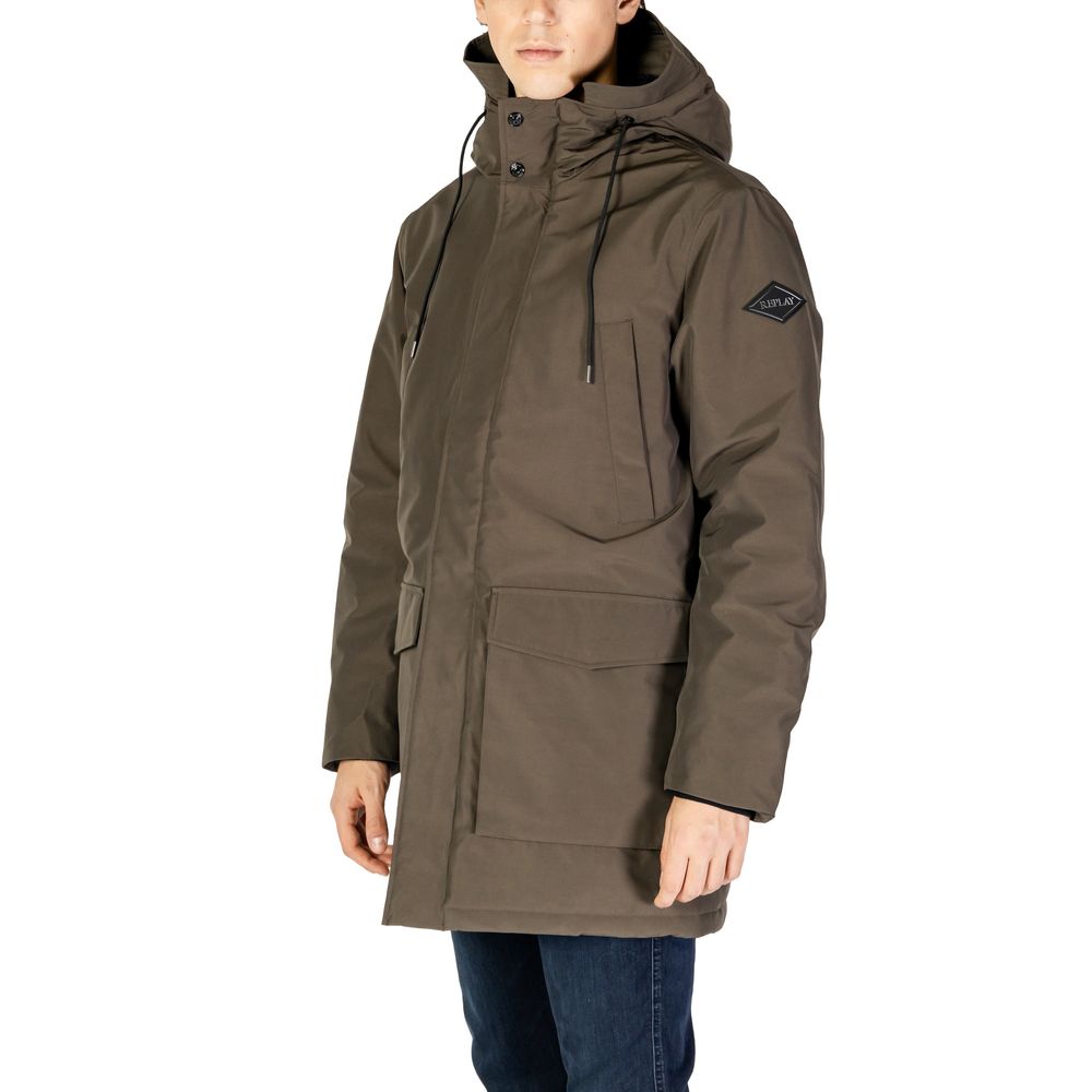 Replay Green Polyamide Parka - Luxe Nova