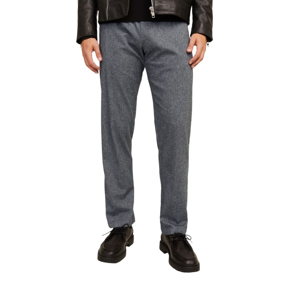 Jack Jones Gray Cotton Casual Pants - Luxe Nova