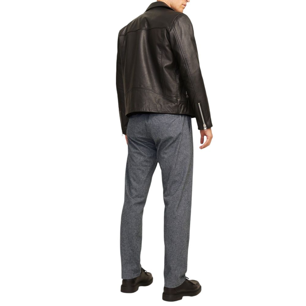 Jack Jones Gray Cotton Casual Pants - Luxe Nova