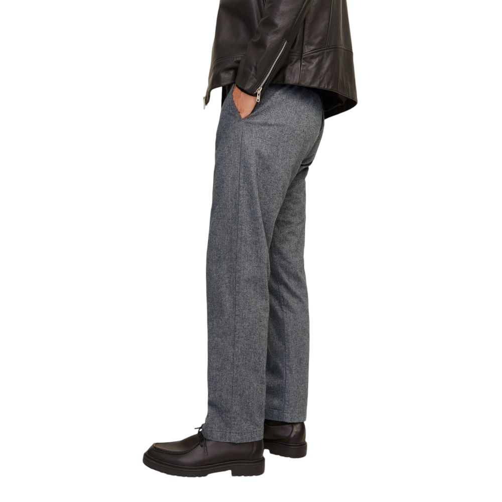 Jack Jones Gray Cotton Casual Pants - Luxe Nova