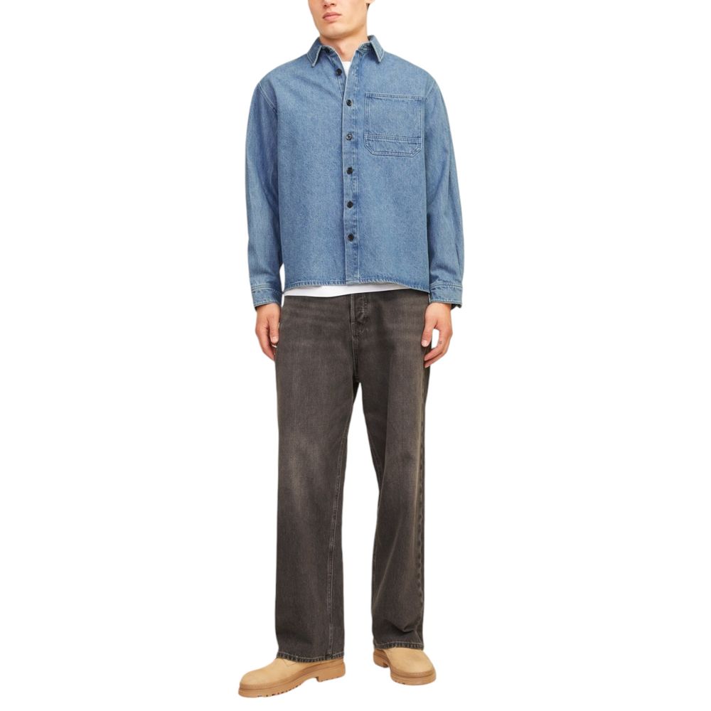 Jack Jones Light Blue Denim Shirt - Luxe Nova