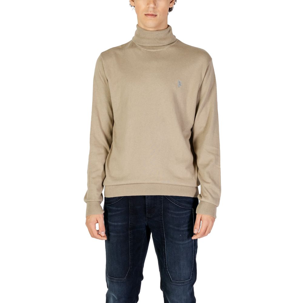 U.S. POLO ASSN. Beige Cotton Turtleneck - Luxe Nova