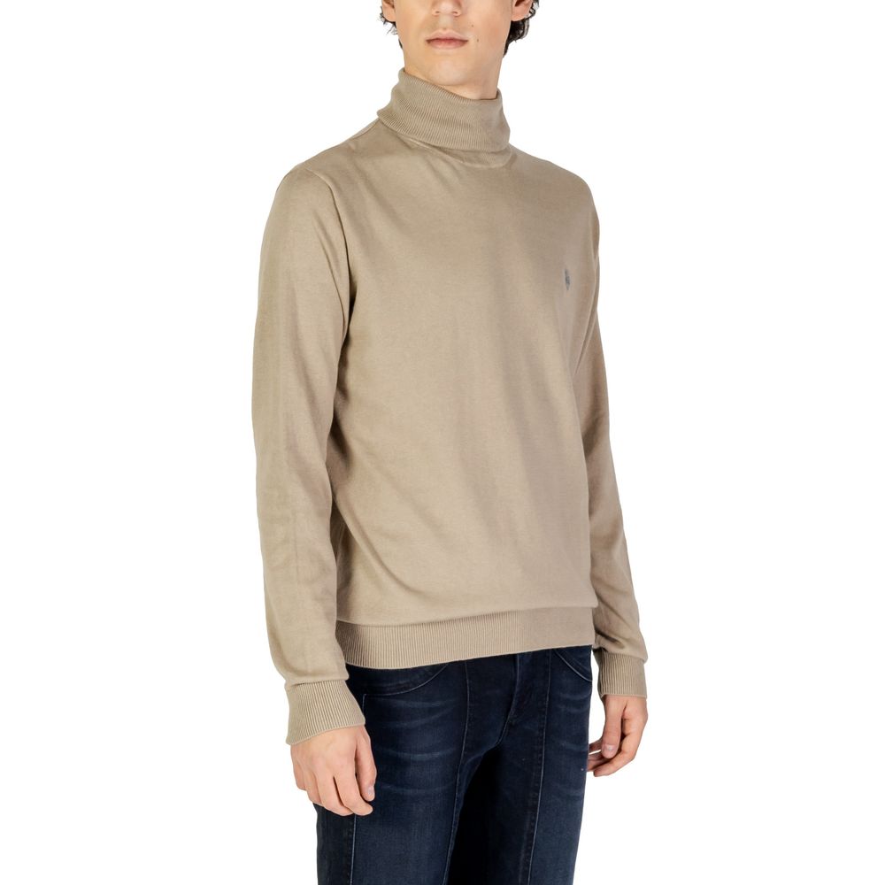 U.S. POLO ASSN. Beige Cotton Turtleneck - Luxe Nova