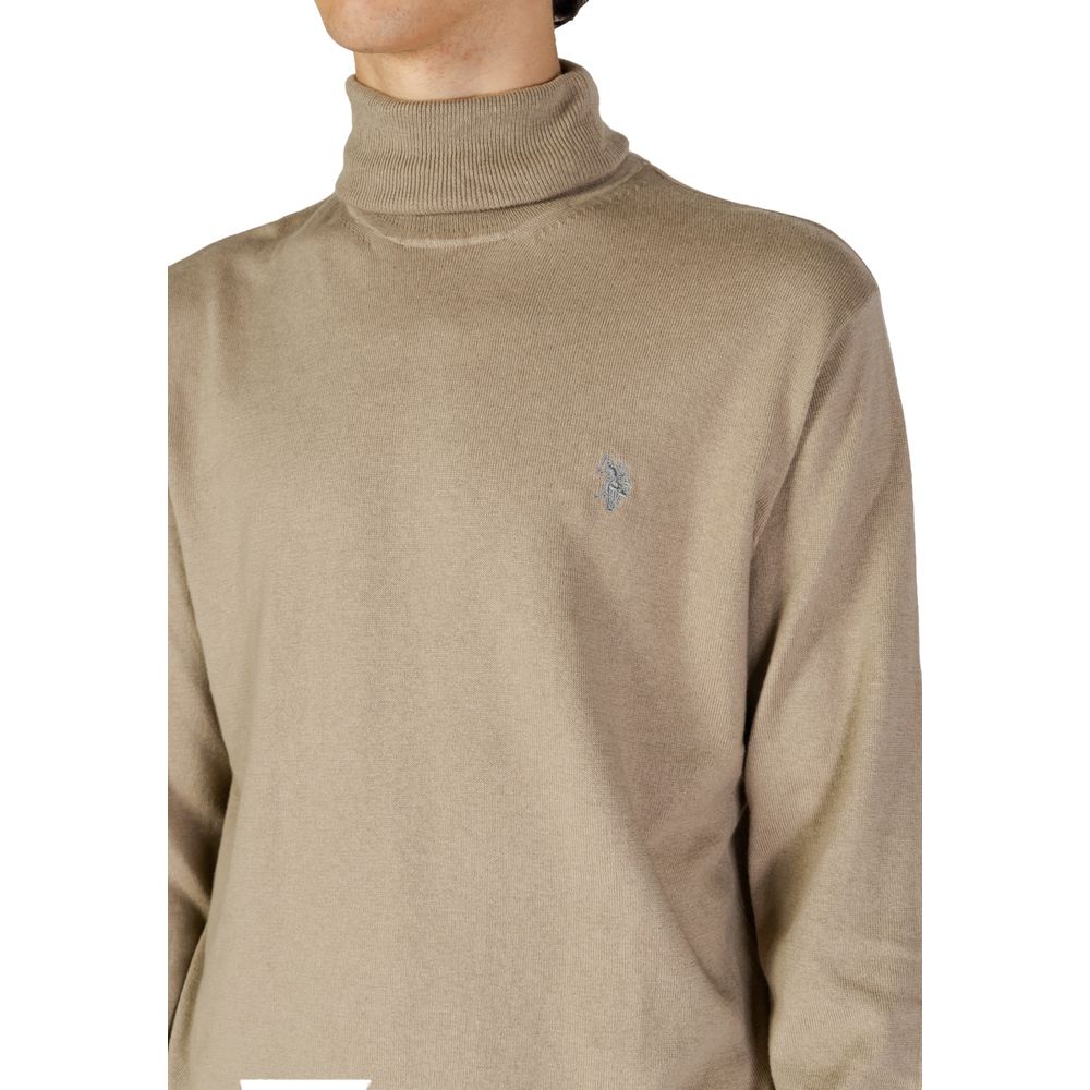 U.S. POLO ASSN. Beige Cotton Turtleneck - Luxe Nova