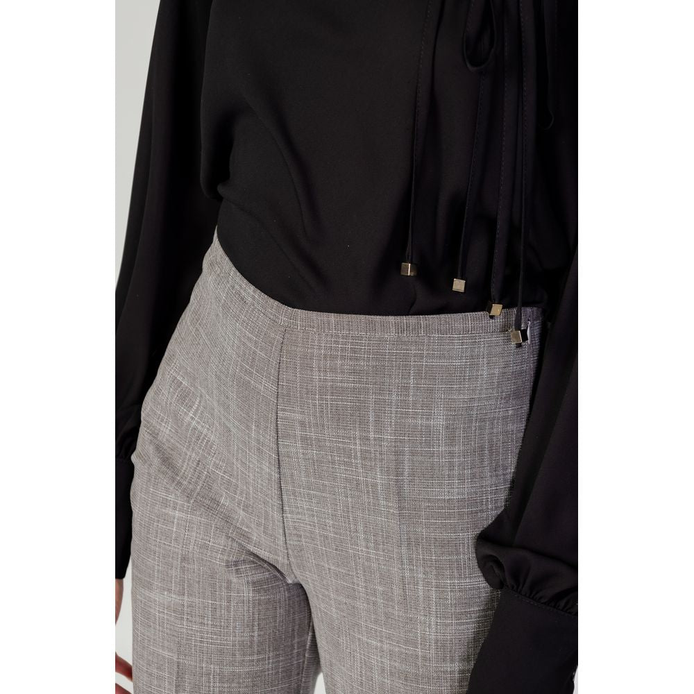 Sandro Ferrone Beige Polyester Dress Pants