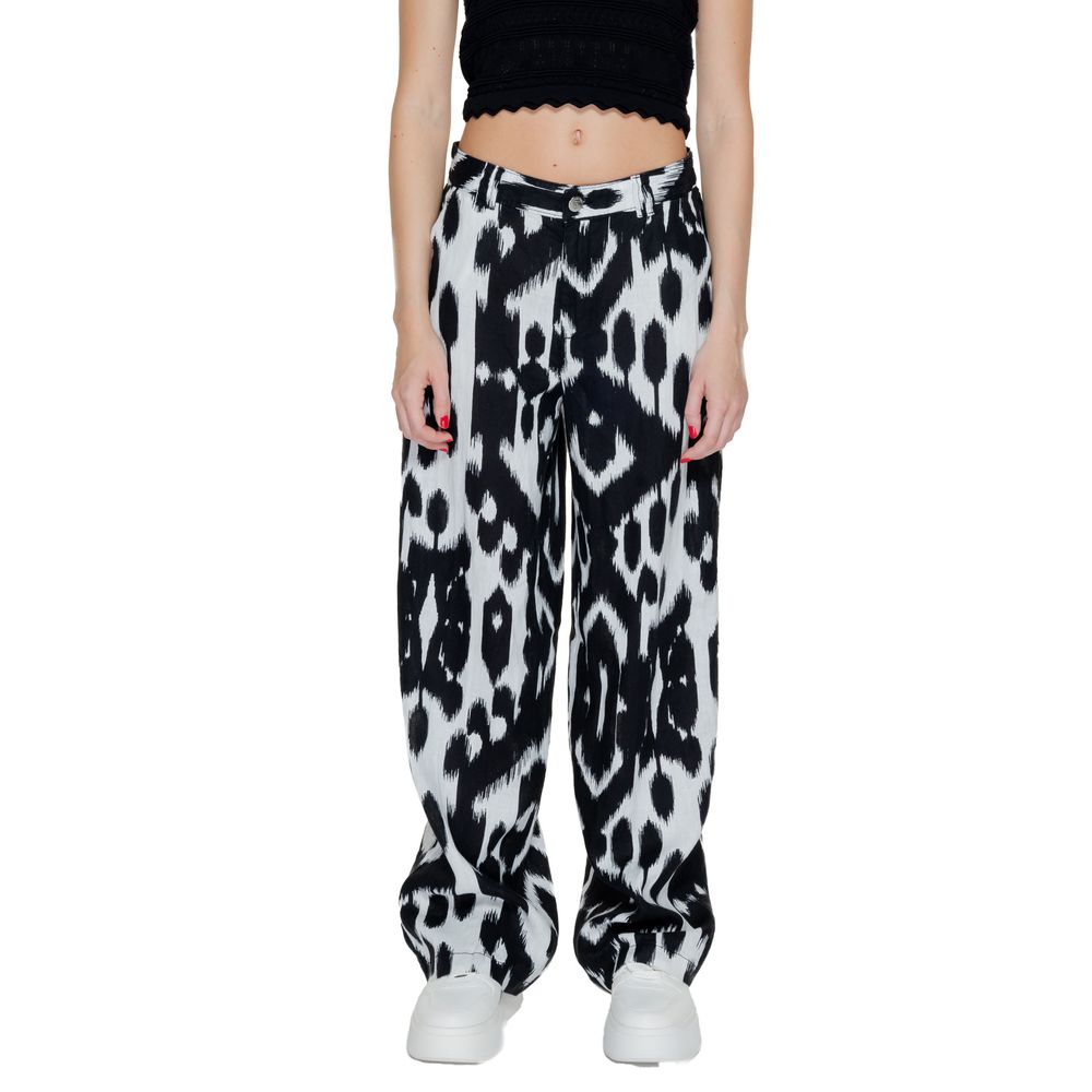 Street One Black Linen Casual Pants - Luxe Nova