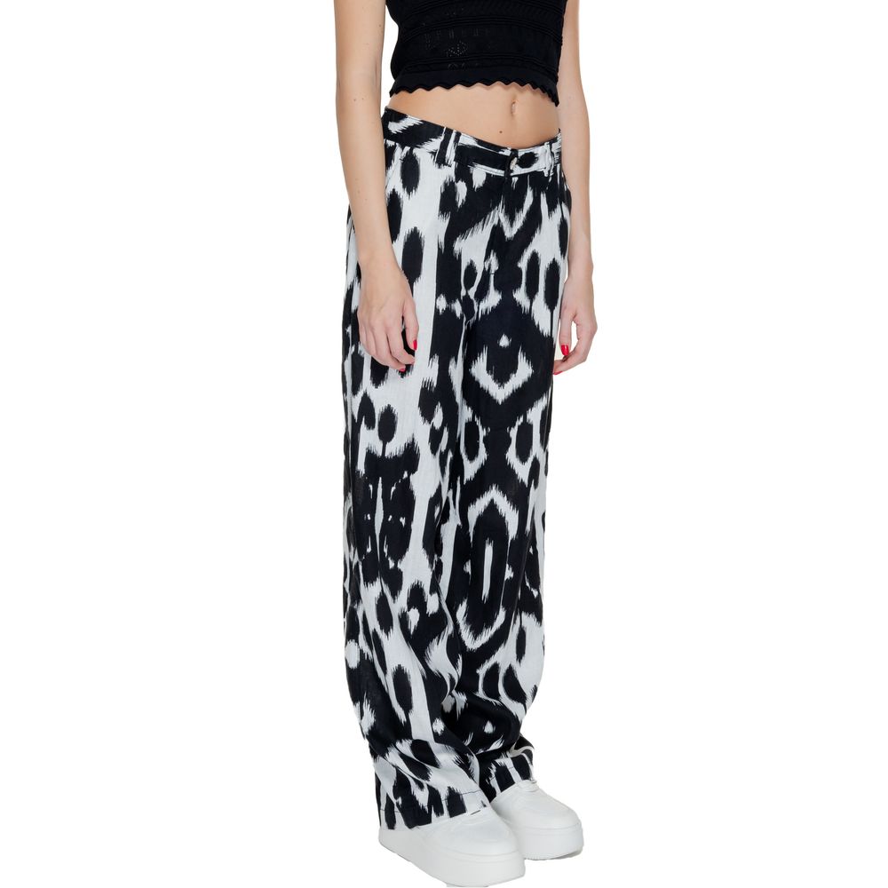 Street One Black Linen Casual Pants - Luxe Nova