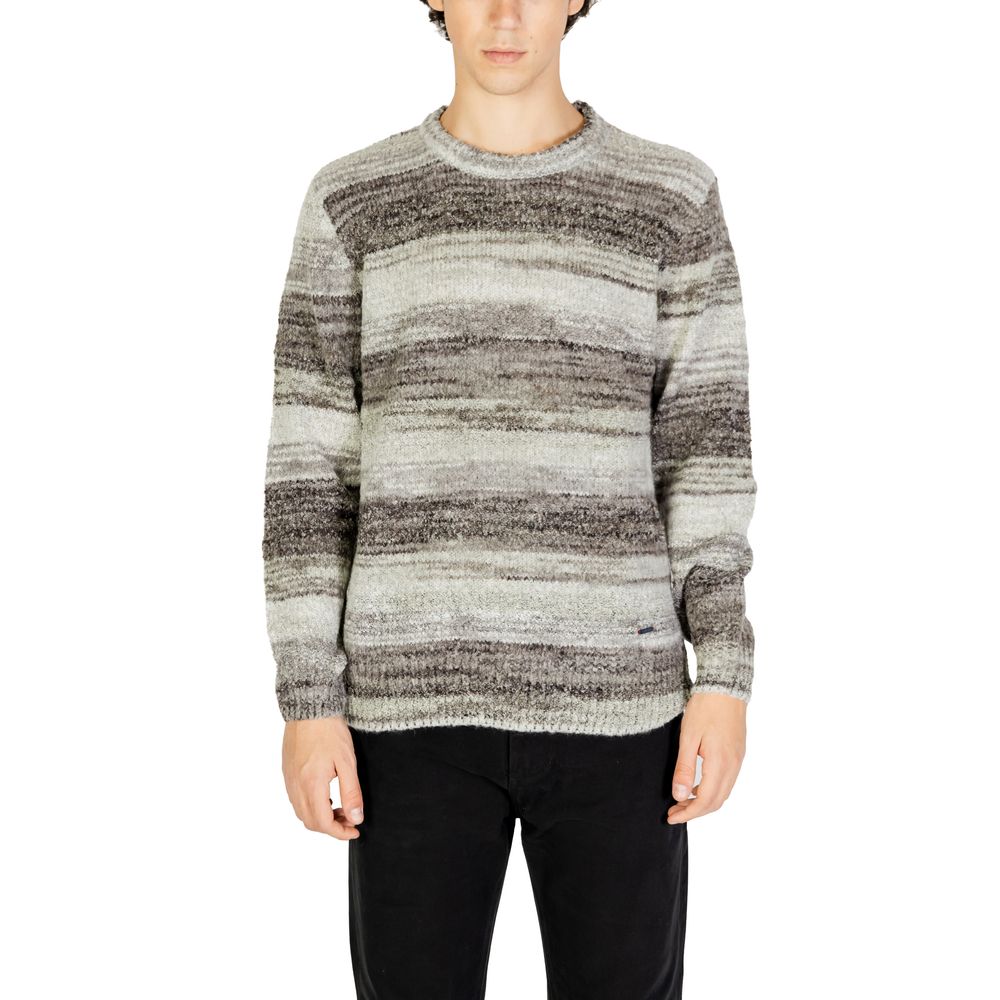 Gianni Lupo Gray Polyacrylic Sweatshirt - Luxe Nova