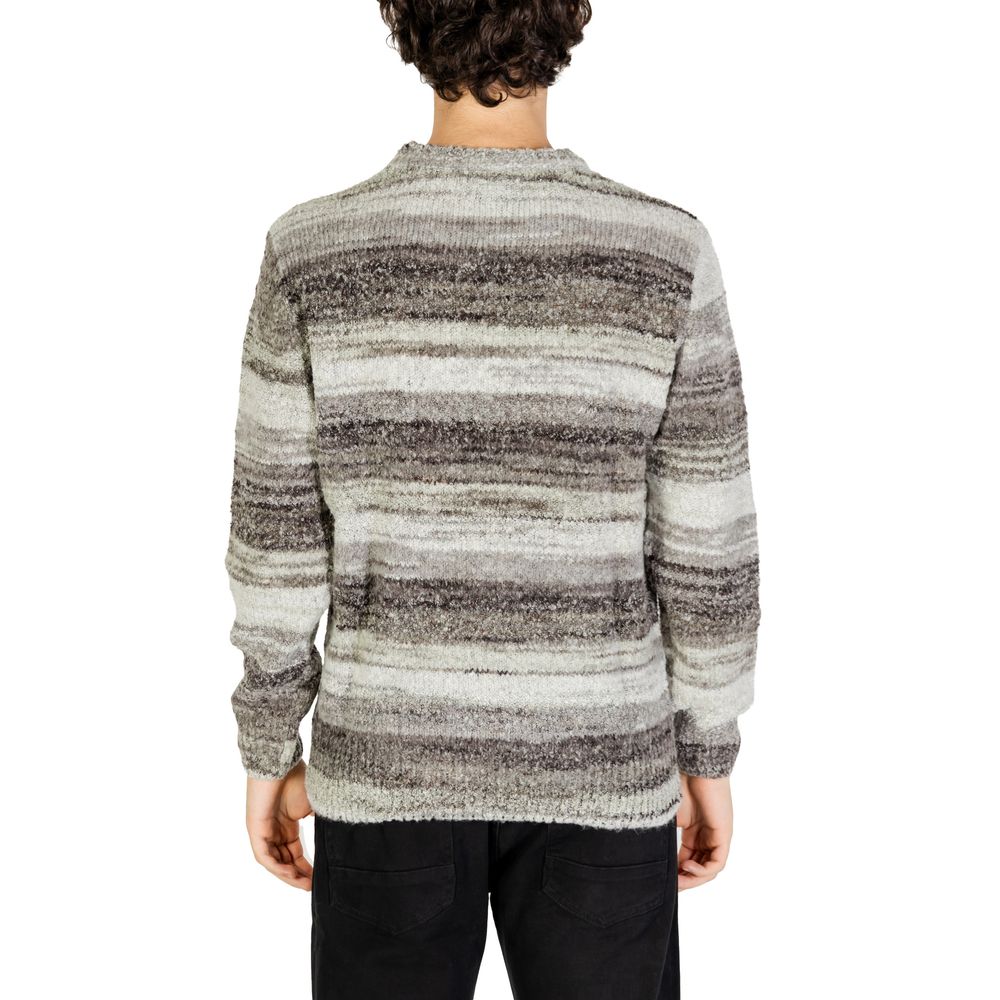 Gianni Lupo Gray Polyacrylic Sweatshirt - Luxe Nova