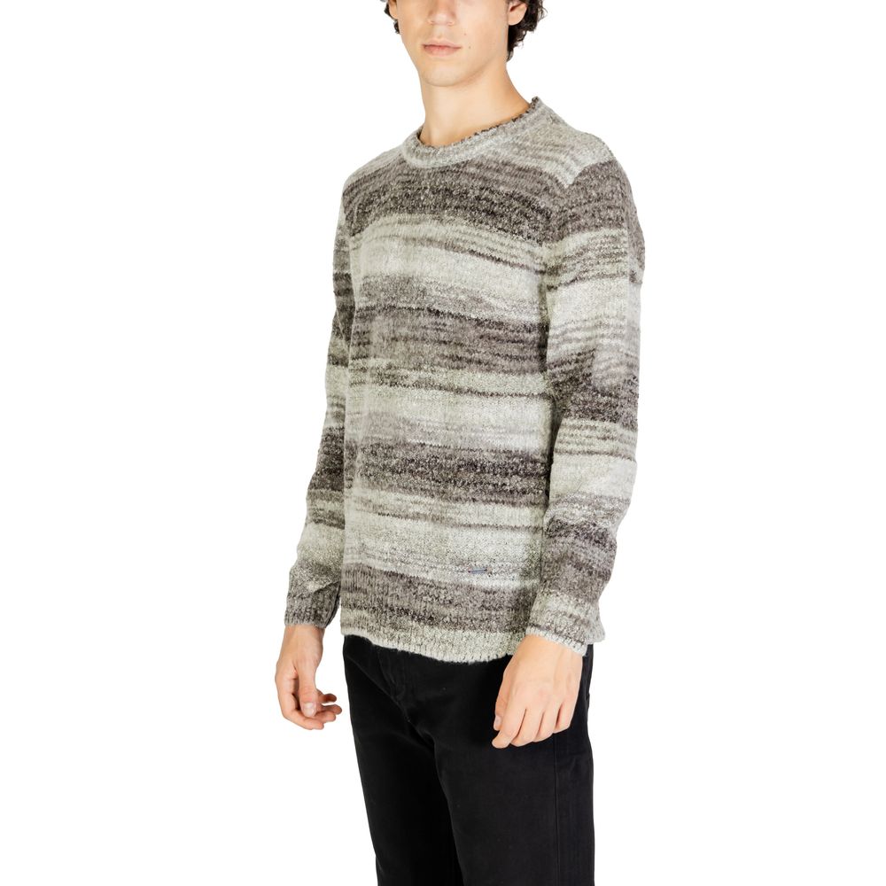 Gianni Lupo Gray Polyacrylic Sweatshirt - Luxe Nova