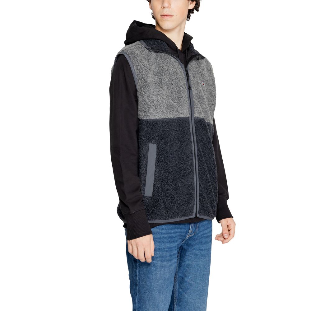 Tommy Hilfiger Jeans Black Recycled Polyester Sleveless Jacket - Luxe Nova