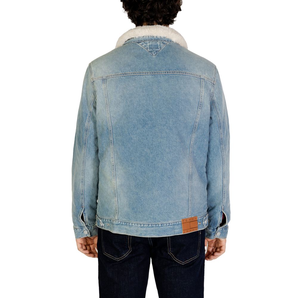 Tommy Hilfiger Jeans Light Blue Cotton Denim Jacket - Luxe Nova