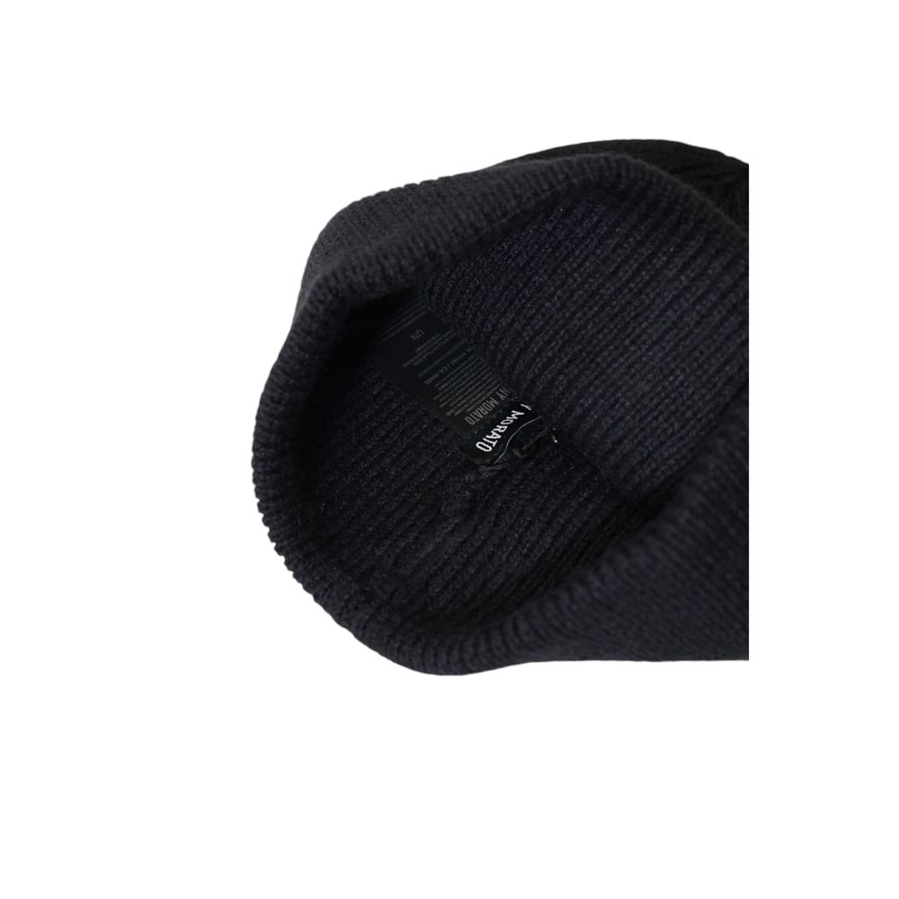 Antony Morato Black Wool Cap (Baseball Hat) - Luxe Nova