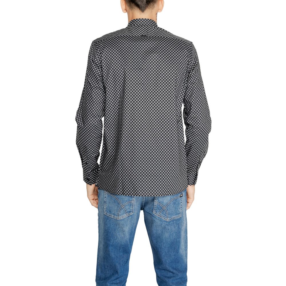 Antony Morato Gray Cotton Pattern Shirt - Luxe Nova