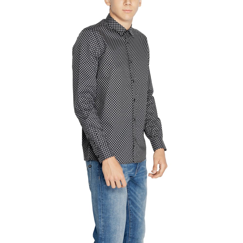 Antony Morato Gray Cotton Pattern Shirt - Luxe Nova