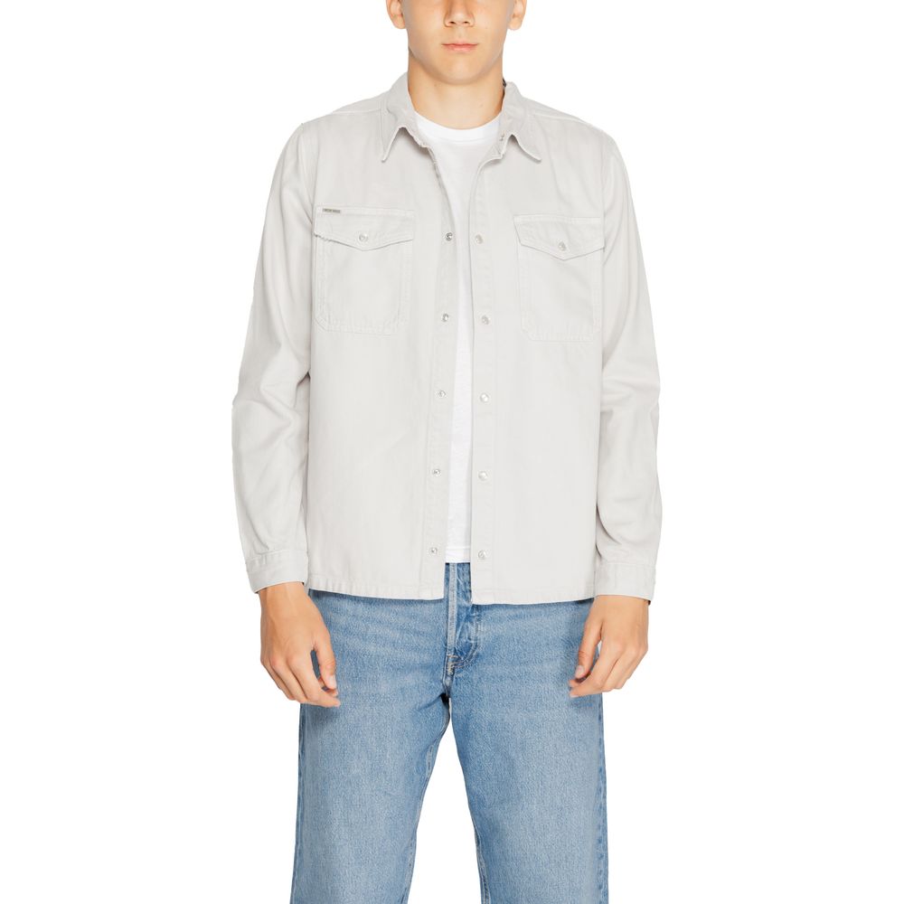 Antony Morato Gray Cotton Dress Shirt - Luxe Nova