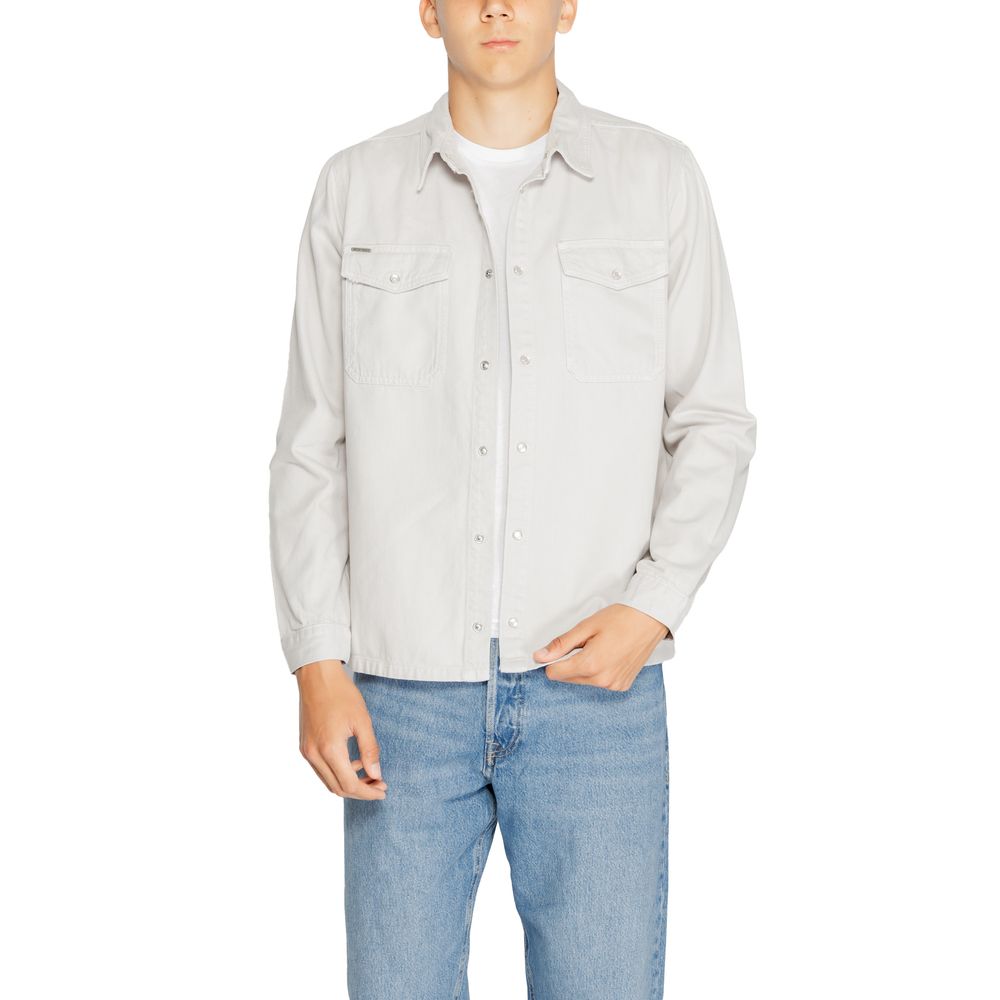 Antony Morato Gray Cotton Dress Shirt - Luxe Nova