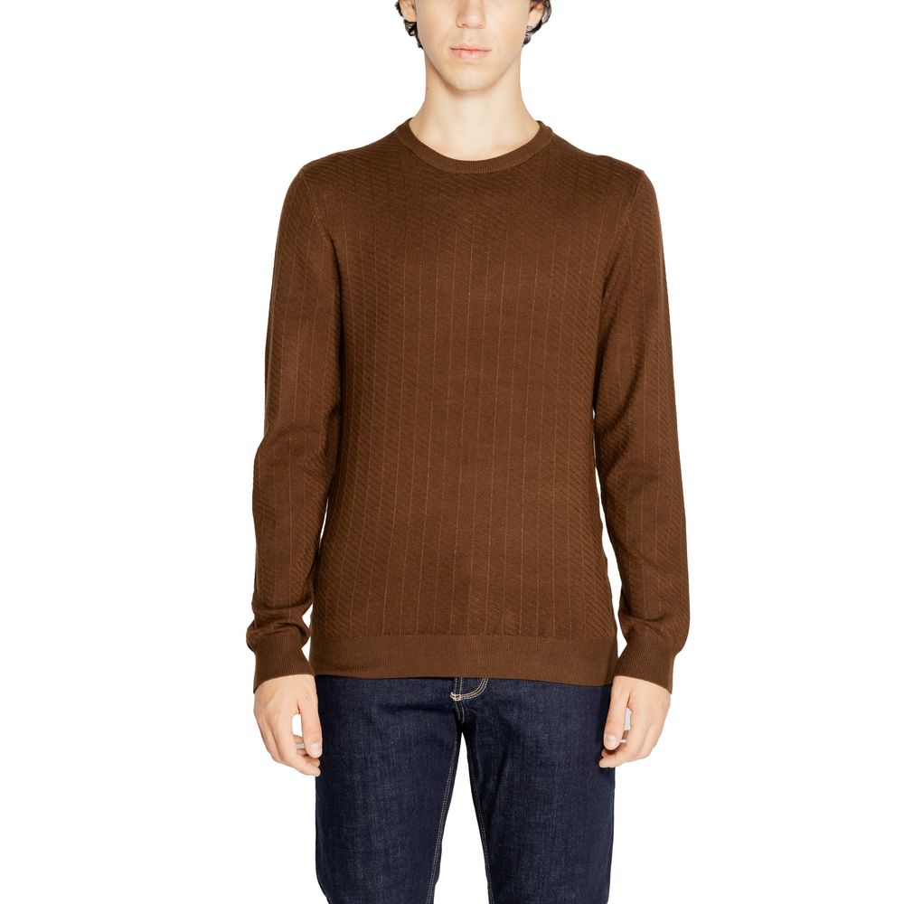 Antony Morato Brown Viscose Sweatshirt - Luxe Nova