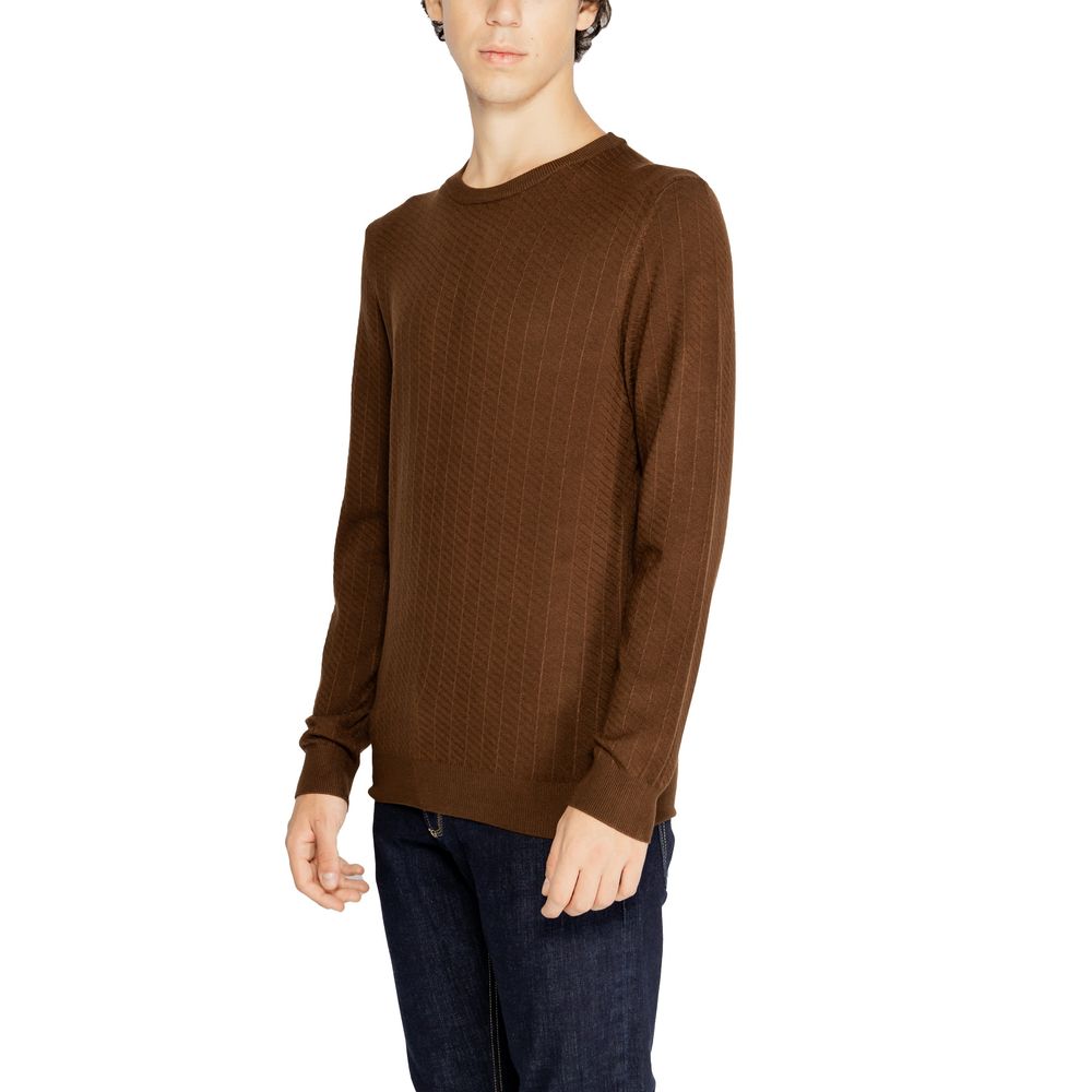 Antony Morato Brown Viscose Sweatshirt - Luxe Nova