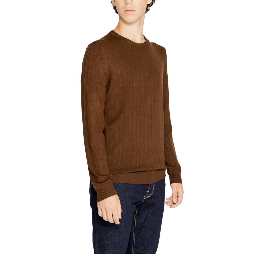 Antony Morato Brown Viscose Sweatshirt - Luxe Nova