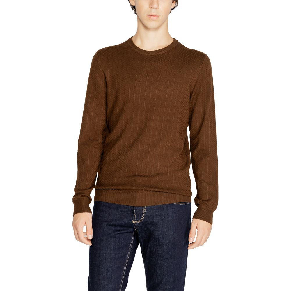 Antony Morato Brown Viscose Sweatshirt - Luxe Nova