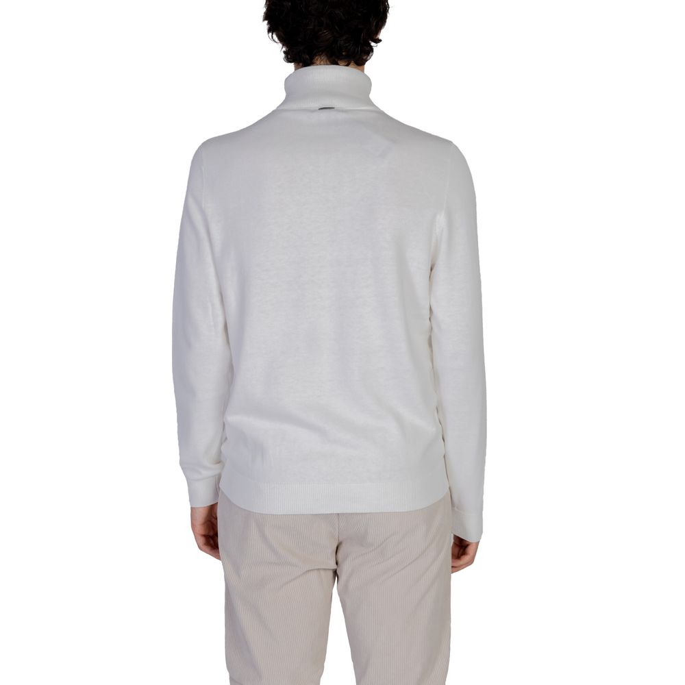 Antony Morato White Cotton Turtleneck - Luxe Nova