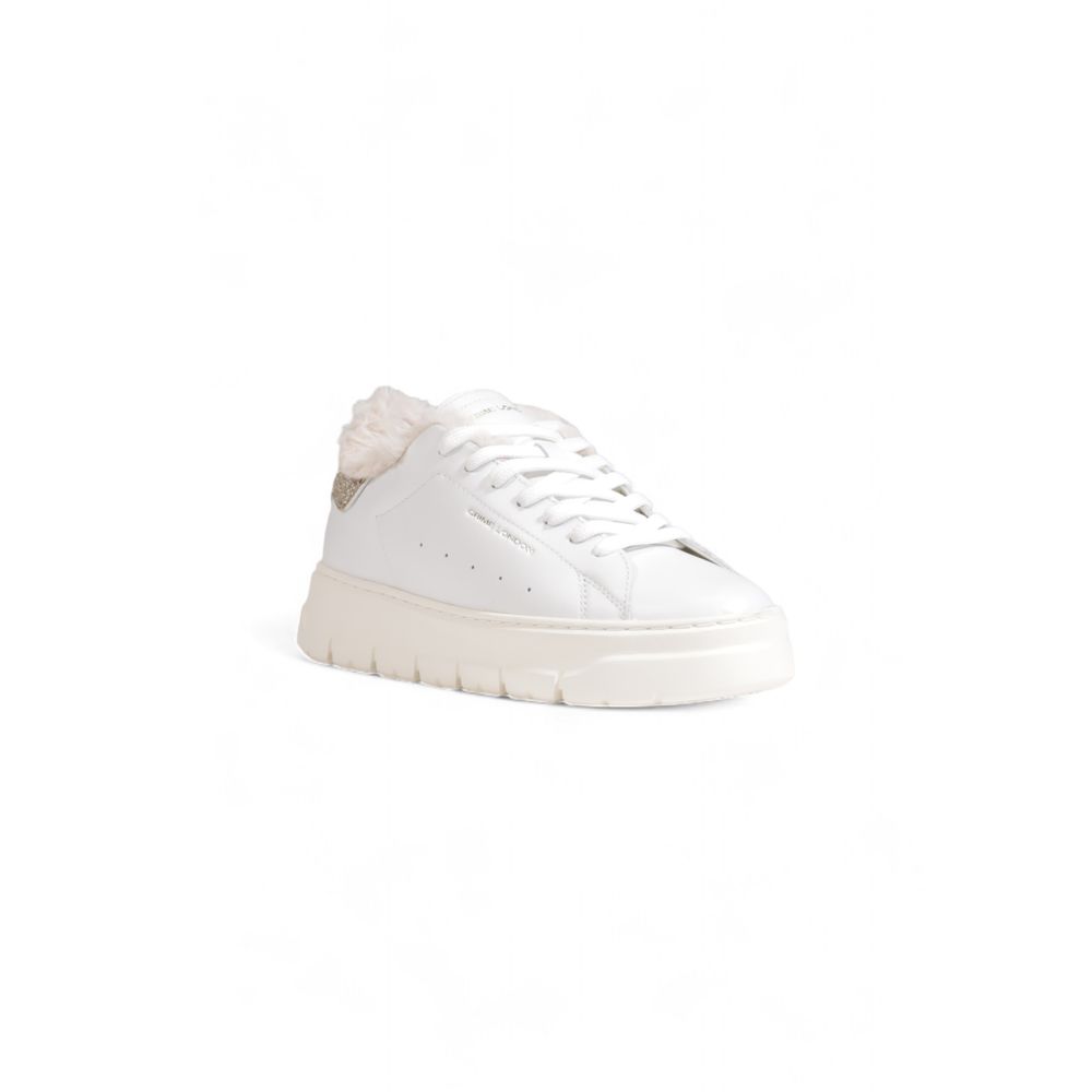 Crime London White Leather Chunky Sneakers - Luxe Nova