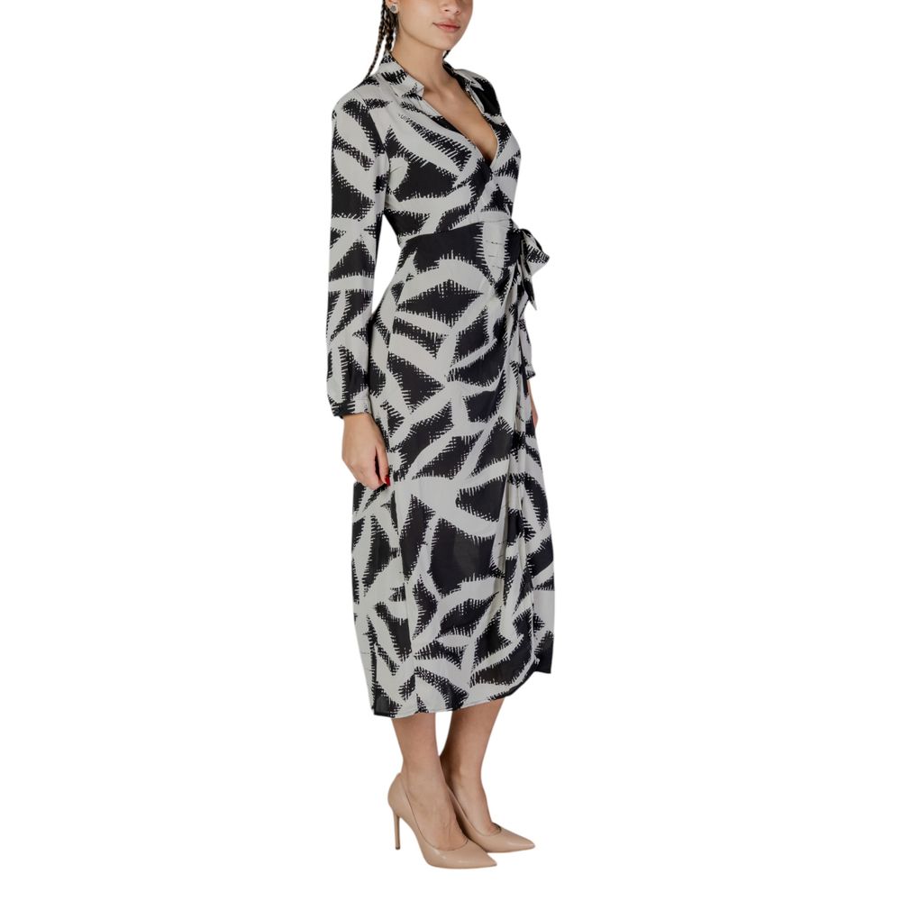 Jacqueline De Yong Black Recycled Polyester Long Dress - Luxe Nova