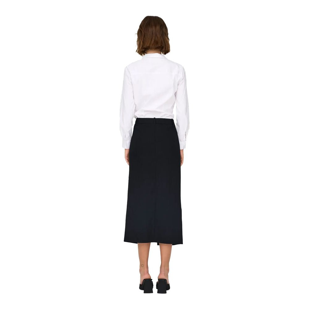 Jacqueline De Yong Gray Polyester Long Skirt - Luxe Nova