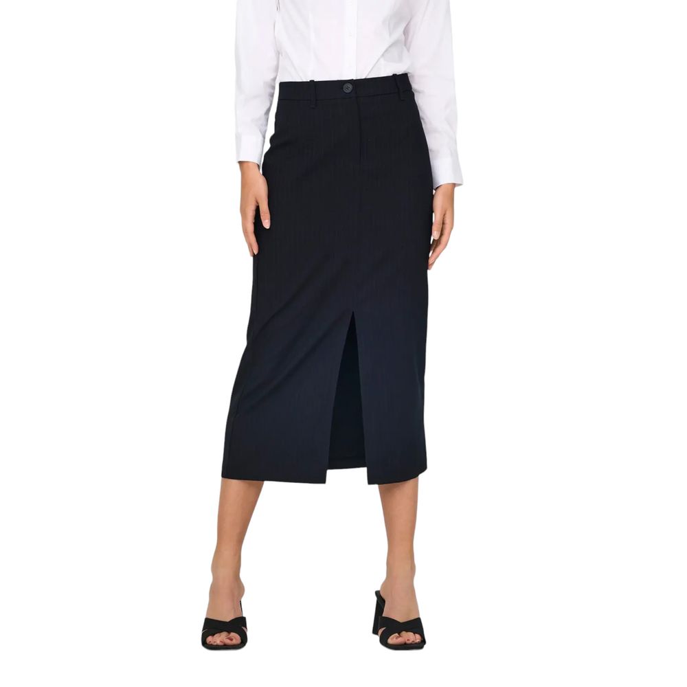 Jacqueline De Yong Gray Polyester Long Skirt - Luxe Nova