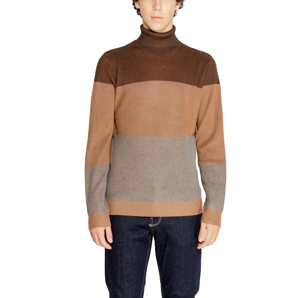 Hamaki-Ho Brown Viscose Turtleneck - Luxe Nova