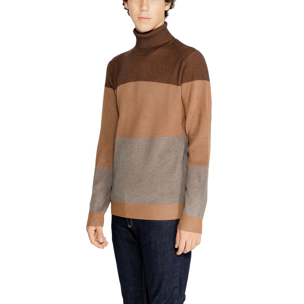 Hamaki-Ho Brown Viscose Turtleneck - Luxe Nova
