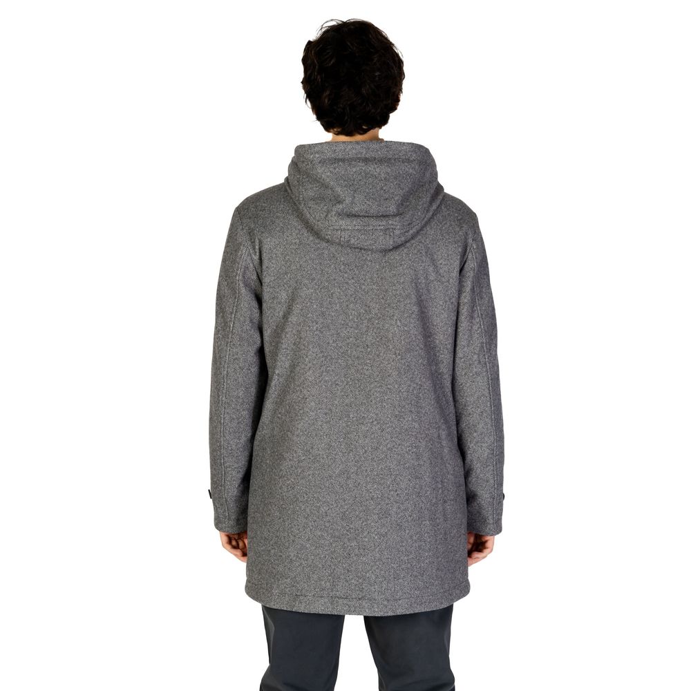 Hamaki-Ho Gray Polyester Coat - Luxe Nova