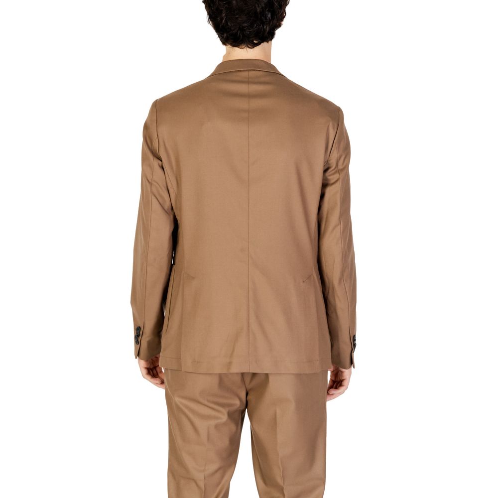 Hamaki-Ho Beige Polyester Blazer - Luxe Nova