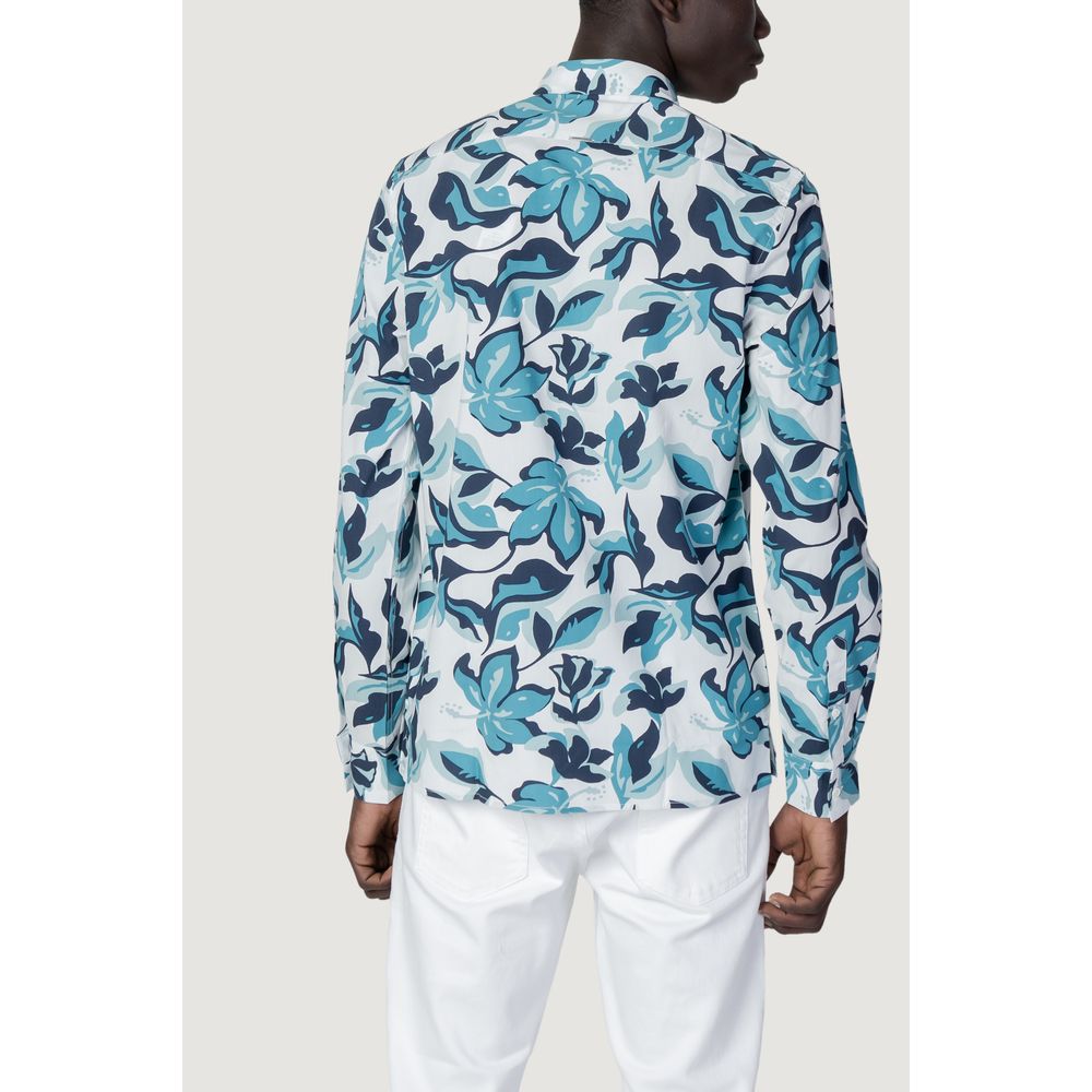 Antony Morato Blue Viscose Pattern Shirt - Luxe Nova
