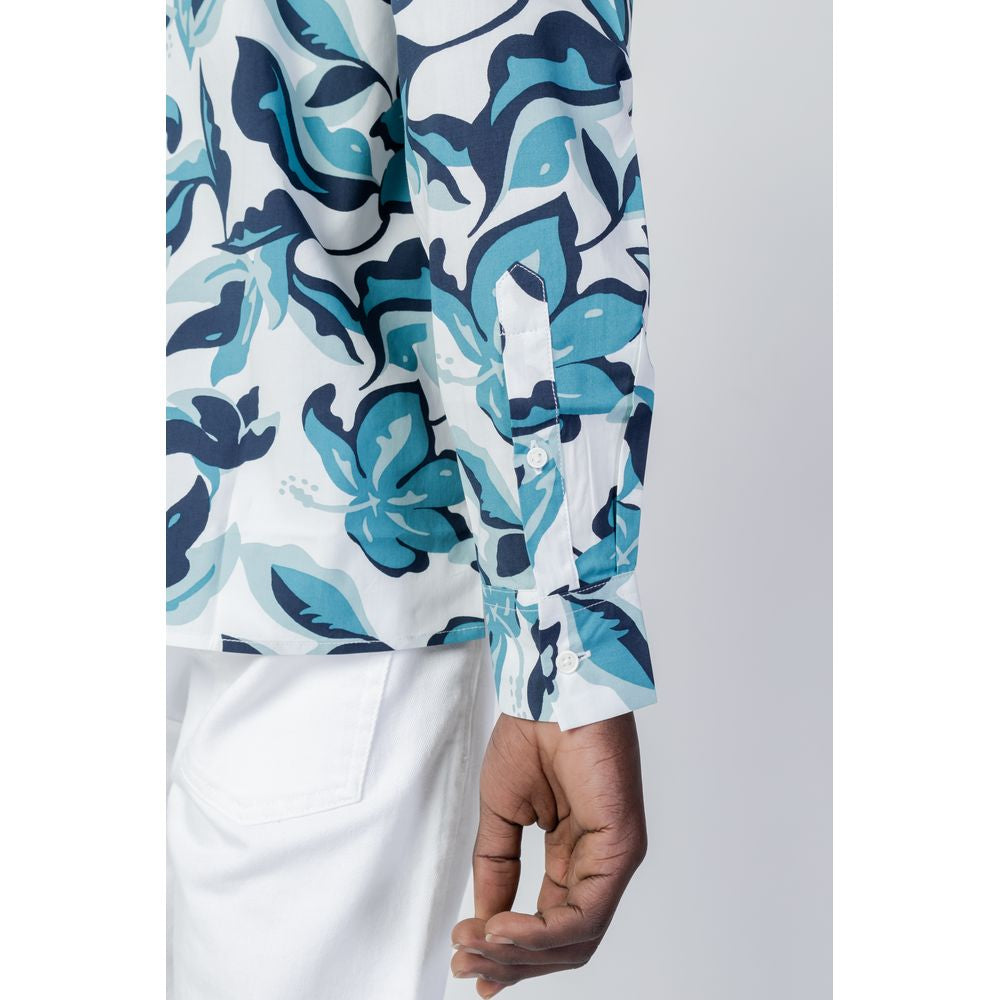 Antony Morato Blue Viscose Pattern Shirt - Luxe Nova