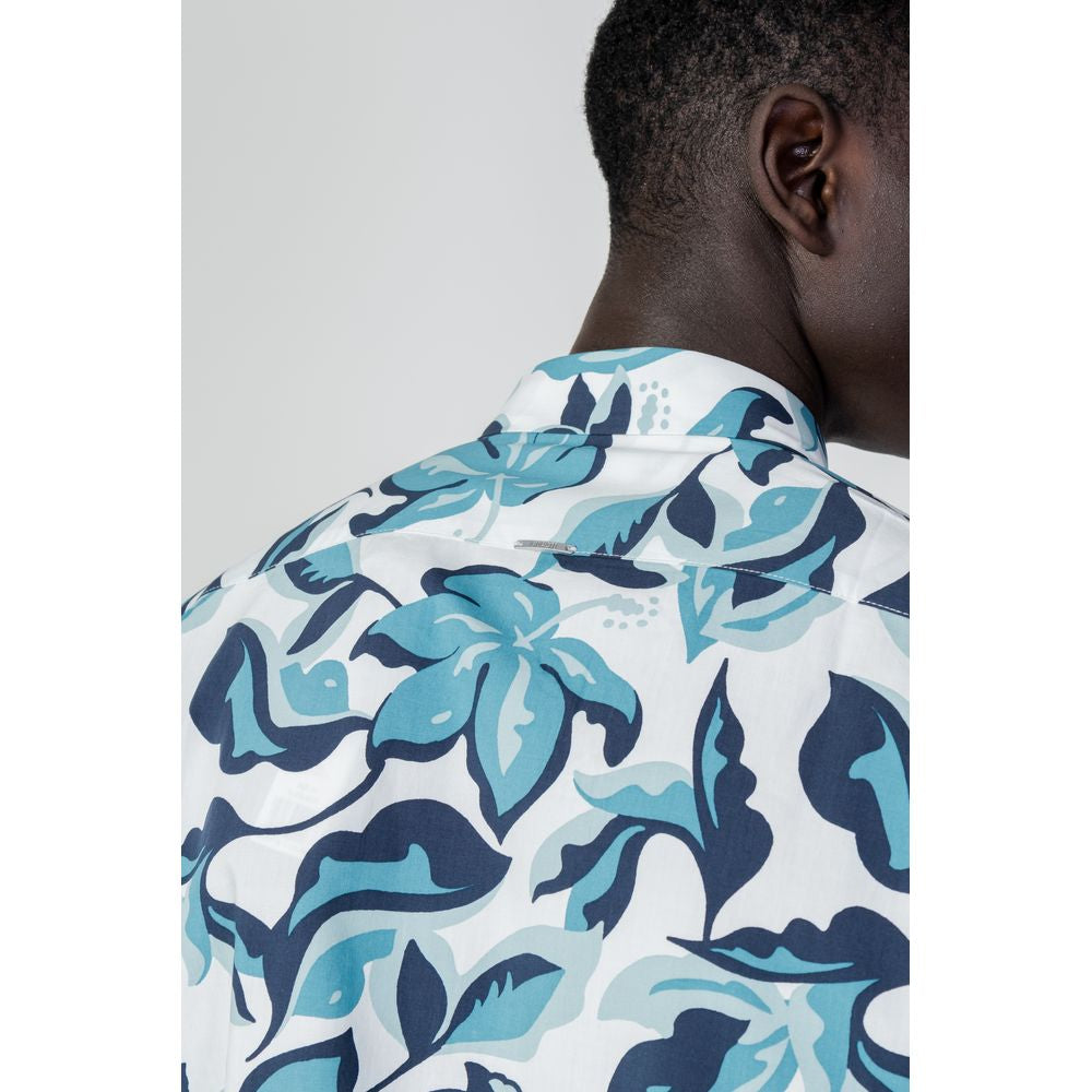 Antony Morato Blue Viscose Pattern Shirt - Luxe Nova