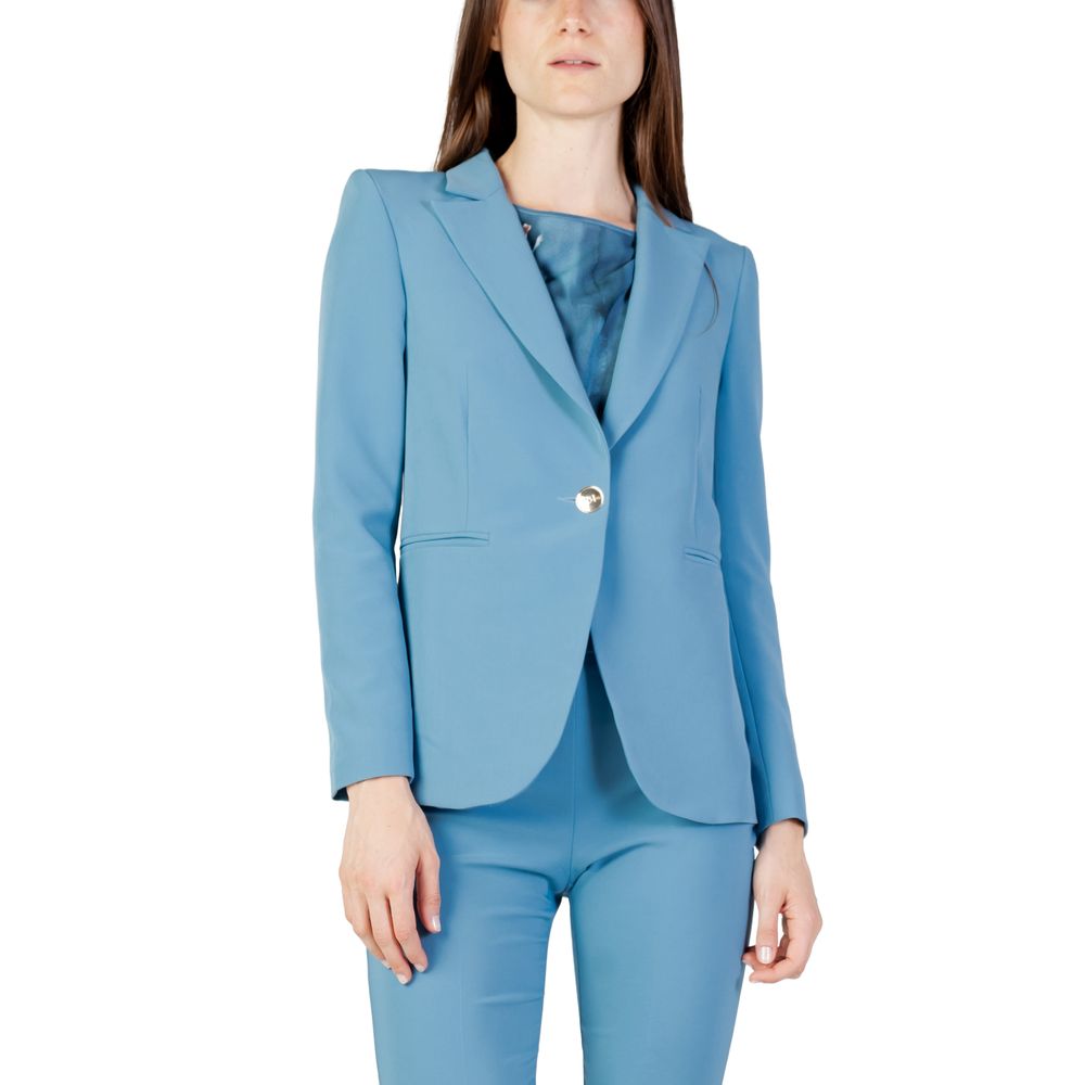Rinascimento Turquoise Polyester Blazer