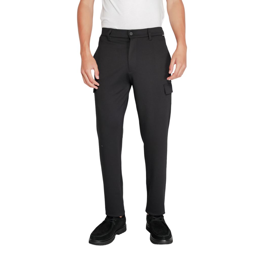 Calvin Klein Black Recycled Polyester Joggers (Workout Pants) - Luxe Nova