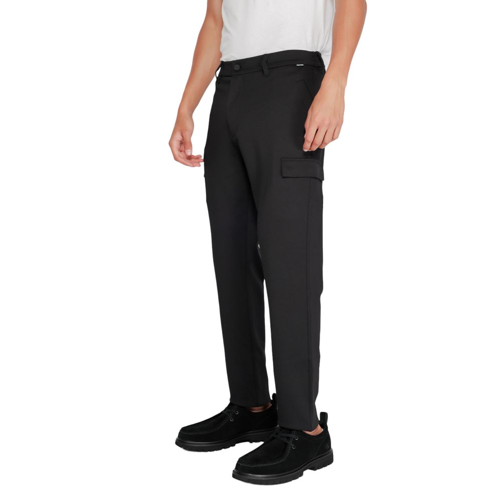 Calvin Klein Black Recycled Polyester Joggers (Workout Pants) - Luxe Nova