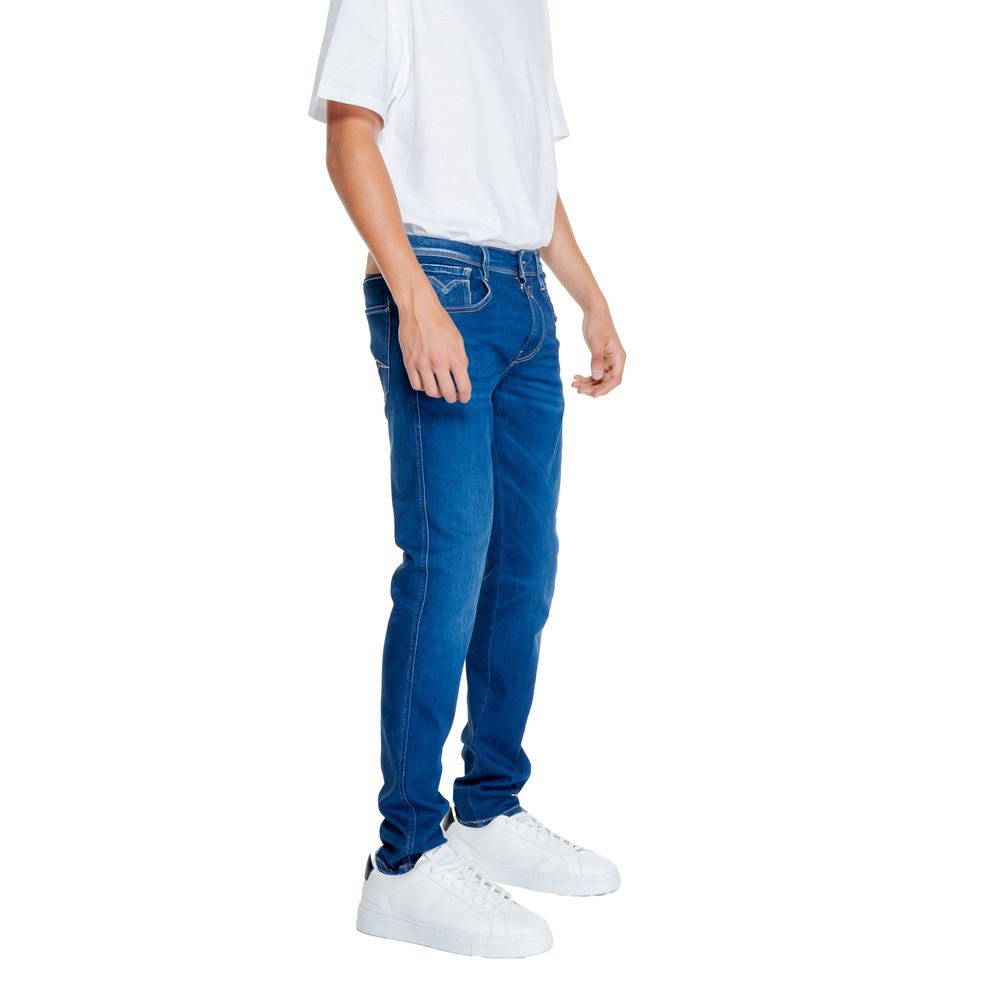 Replay Blue Cotton Relaxed Fit Jeans - Luxe Nova