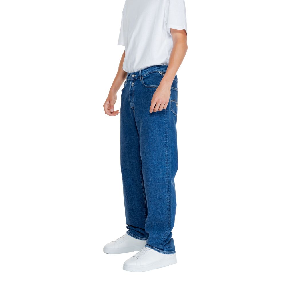 Replay Blue Cotton Relaxed Fit Jeans - Luxe Nova
