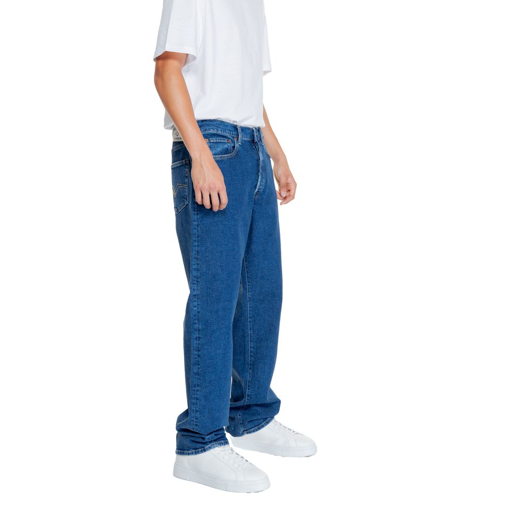 Replay Blue Cotton Relaxed Fit Jeans - Luxe Nova