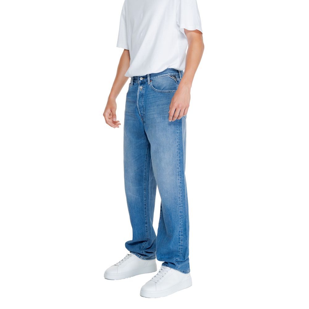 Replay Blue Cotton Relaxed Fit Jeans - Luxe Nova