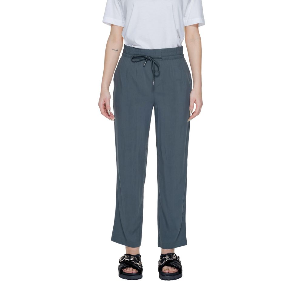 Street One Green Viscose Casual Pants - Luxe Nova