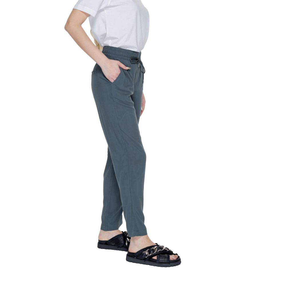 Street One Green Viscose Casual Pants - Luxe Nova