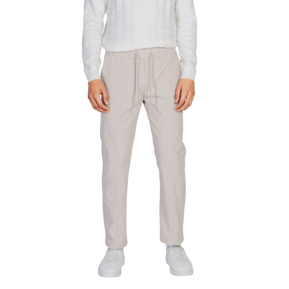 Antony Morato Beige Polyester Casual Pants - Luxe Nova