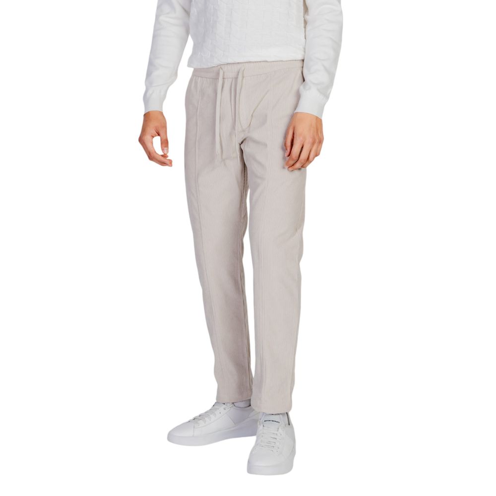 Antony Morato Beige Polyester Casual Pants - Luxe Nova