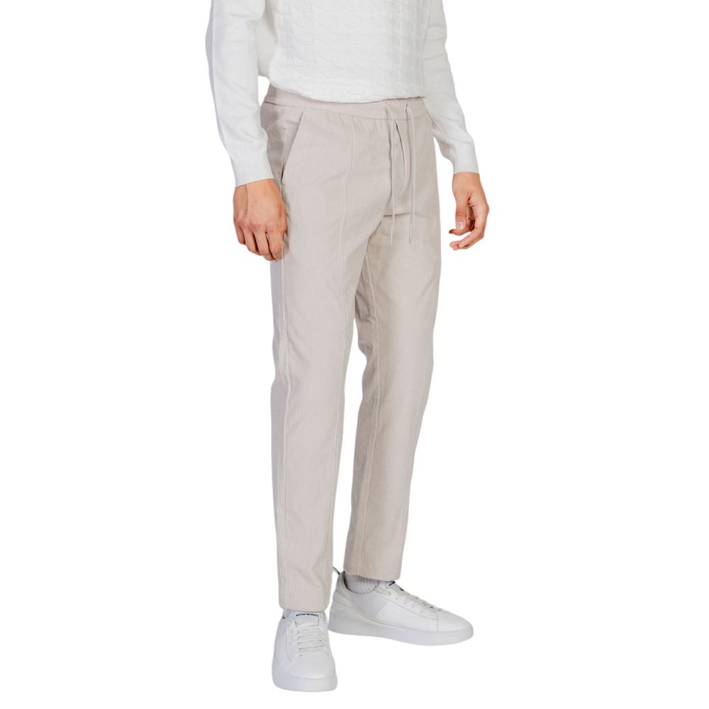 Antony Morato Beige Polyester Casual Pants - Luxe Nova